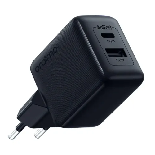 Oraimo Cannon 18D Dual Port 18W Charger Adapter with Lighting Cable
